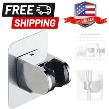 Shower head holder bracket chrome hand shower holder no drilling no punching ...