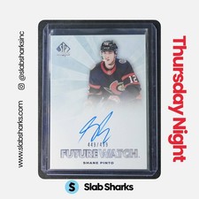 2021 UPPER DECK SP AUTHENTIC SHANE PINTO '11 RETRO FUTURE WATCH AUTO ROOKIE /499