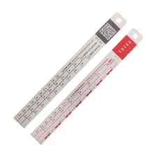 2 Pcs Paint Mixing Tools Car Painting Ratio Ruler Automotive Guide