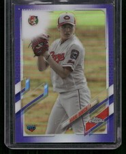 2021 Topps Chrome NPB #78 Haruki Ohmichi Purple Refractor #/299