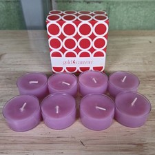 Gold Canyon Sweet Pea Scented Tea Light Candles Set of 8 Pink 0.5 oz Made in USA