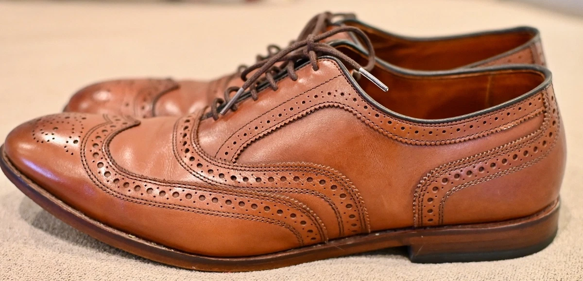 Allen Edmonds  Auburn Men\'s Oxford Wingtip Dress Shoes brown size 11 A Allen Edmonds Auburn 11.5 D Black Leather Wingtips Oxfords  main image 2
