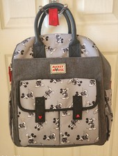 DISNEY BABY UNISEX MICKEY MOUSE DIAPER BAG BACKPACK WITH CHANGING PAD LARGE