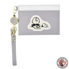 NEW Marimocraft Snoopy Pass Case with Reel Appliqué Card Case Simple and Compact