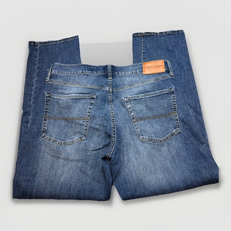 Lucky Brand Jeans 221 Straight Denim Men's Size 34 x 30 Blue Stretch Denim