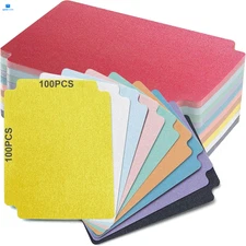 Trading Card Dividers, Multicolor 100-Pack Paper Standard, 100 Pcs 