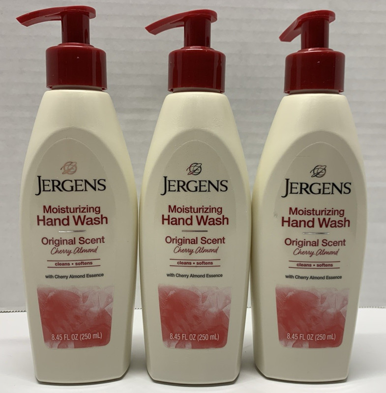 Jergens Cherry Almond Scen Moisturizing Hand Soap 8.45 Fl Oz Limited Edition (3)