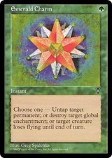 EMERALD CHARM x4 mtg LP Visions 4 Common