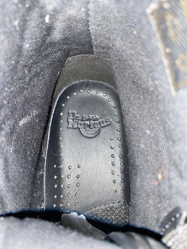 Dr Martens 1460 Farrah Black Chunky Glitter Boots Size 3 image 6