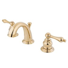 Kingston Brass KB912AL Victorian Mini Widespread Lavatory Faucet Brass Pop-Up