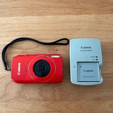 Canon IXY 30S Red PowerShot SD4000 IS IXUS 300 HS w/Battery, Charger
