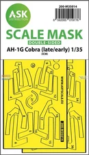 ASKM35014 1:35 ASK/Art Scale Double Sided Mask - AH-1G Cobra (Early/Late) (ICM