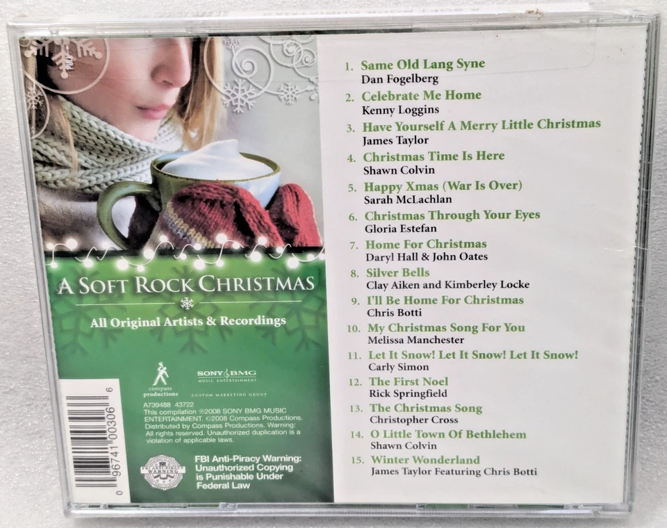 Soft Rock Christmas Loggins Taylor Estefan Simon (CD, 2008 Target Exclusive) NEW - Image 2 of 4