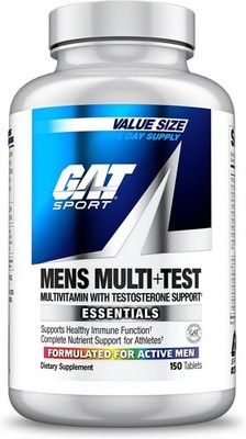 GAT SPORT Men's Multi + Test,Premium Multivitamin Tablets (150 Count)