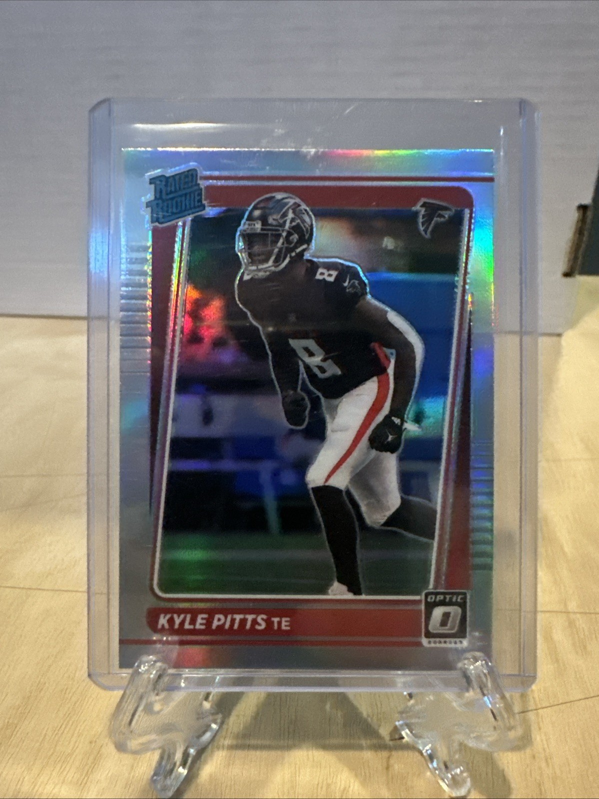 2021 Panini Donruss Optic - Rated Rookie Kyle Pitts #211 Holo Prizm (RC)