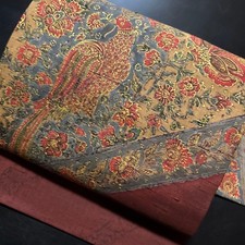 Nagoya Obi Belt Band Kyusun Pure Silk Kimono Nagoya Style Tsumugi Japan (K1883)