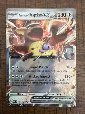 Team Rocket's Kangaskhan ex 162/217 Me: Ascended Heroes Holo