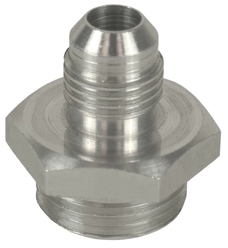 Derale 59006, One Natural Aluminum Aluminum Fitting -6An X -10An (7/8-14) O-Ring — 第 3/4 张图片