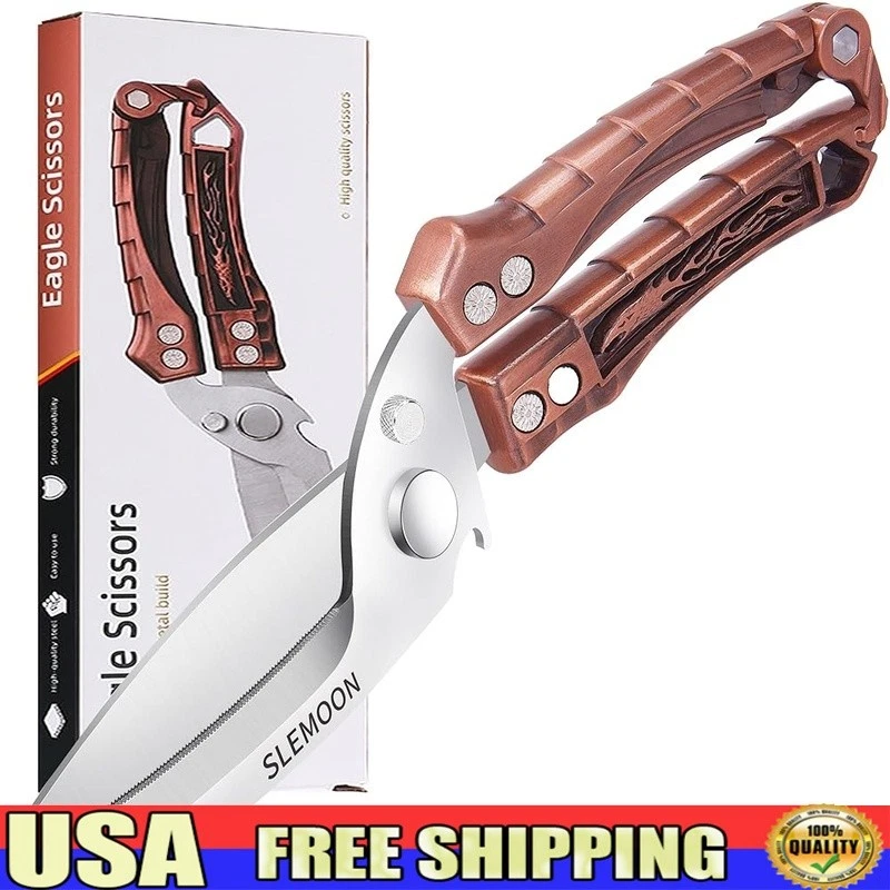 Heavy Duty Kitchen Shears Stainless Steel Scissors Meat Herbs Poultry Fish New
Opens in a new window