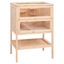 Cage pour hamster 55x40x80 cm Bois massif Sapin  vidaXL