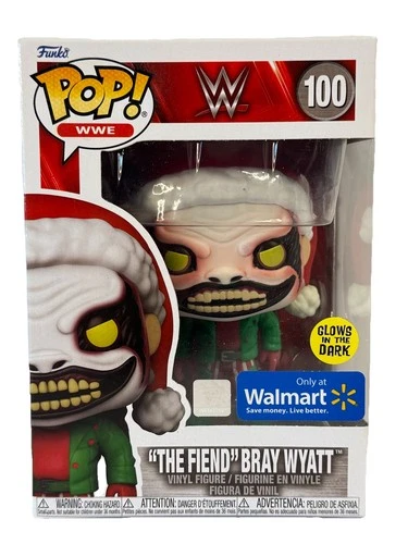 Funko POP! WWE Bray Wyatt The Fiend Christmas #100 Walmart Exclusive GITD NIB