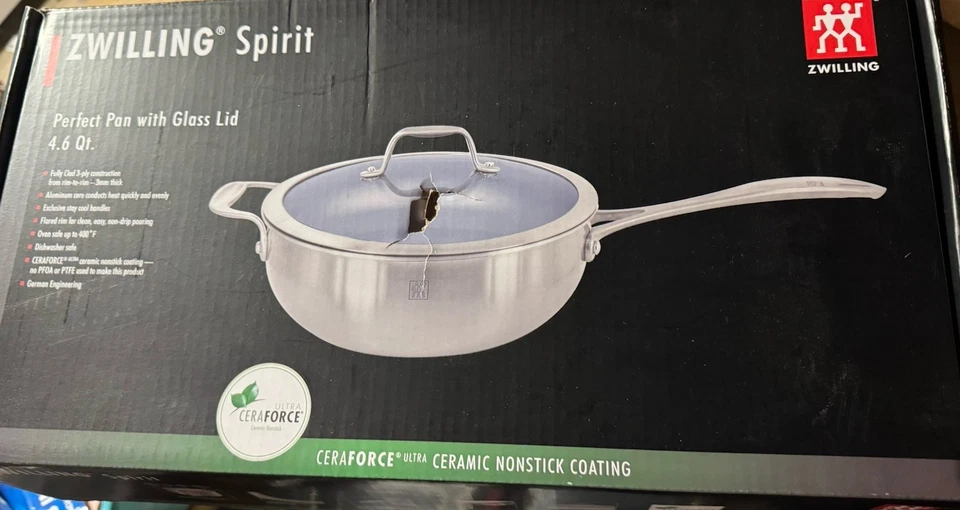 ZWILLING Spirit 3-ply Stainless Steel Ceramic Nonstick Saute Pan - Image 4 of 4