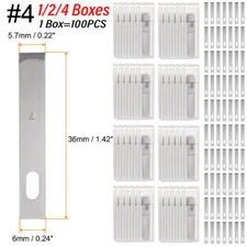Lot of Blades #4 Knife style for Exacto x-Acto Hobby for Multi Tool Crafts+BOX