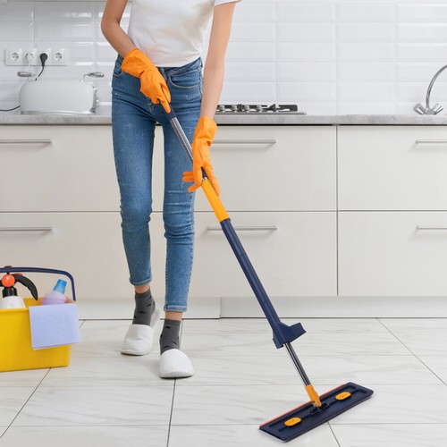 Profi Bodenwischer-Set Wischmop mit Teleskopstiel + 6pcs Ultra-Microfaserbezug - Bild 8 von 14
