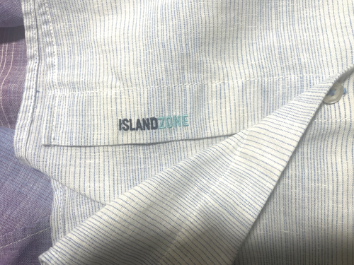 Tommy Bahama Shirt Mens Large Linen Ombre Blue Purple Long Sleeve Vacation EUC - Picture 6 of 8