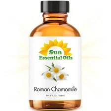 Best Chamomile (Roman) Essential Oil 100% Purely Natural Therapeutic Grade 4oz