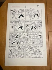 HUGGA BUNCH #1 original comic art 1986  PIRATES KREMER ART AVAST STAR MARVEL