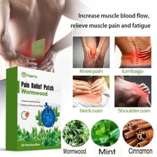 30PCS Wormwood Pain Relief Patch for Back Neck Shoulder Knee Muscle Pain Plaster