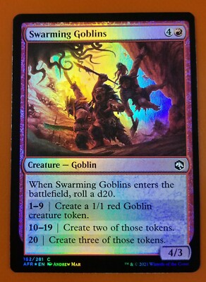 1x Swarming Goblins | FOIL | Forgotten Realms | MTG Magic Cards