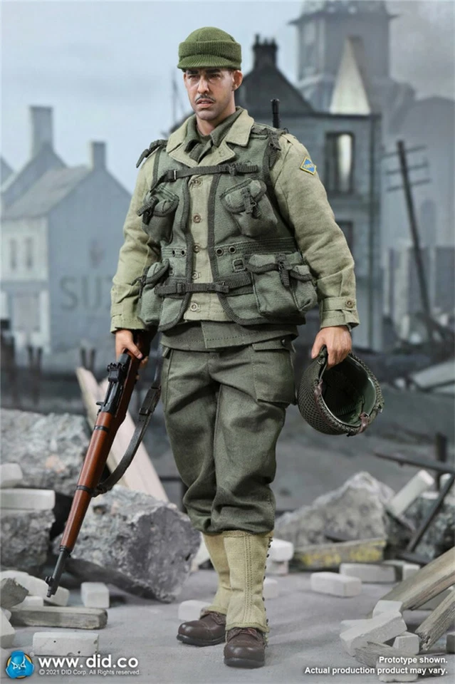 DID 1/6 A80155 WW2 US Rangers Private Merley 12" Hombre Soldado Figura de Acción Muñeca Foto 4 de 4