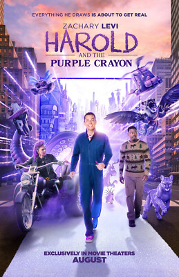 BB1804 Harold and the Purple Crayon Film 2024 Cast Movie Poster 11x17