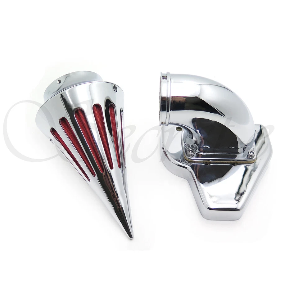 New Intake Spike Air Cleaner Kits For 2002-2009 Honda Vtx 1800 R S C N F Chrome - Image 2 of 4