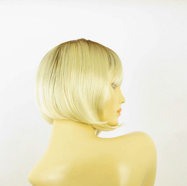 Perruque Femme Courte Bouclée Blonde Avec Racines Foncées - Taille Moyenne, Neuve Avec étiquettes