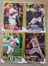 2023 Topps Update Gold Foil LOT (4) - LECLERC,BETHANCOURT,DE JONG, DIAZ