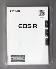 NEW Sealed Canon EOS R Camera Instruction Manual In English French Spanish