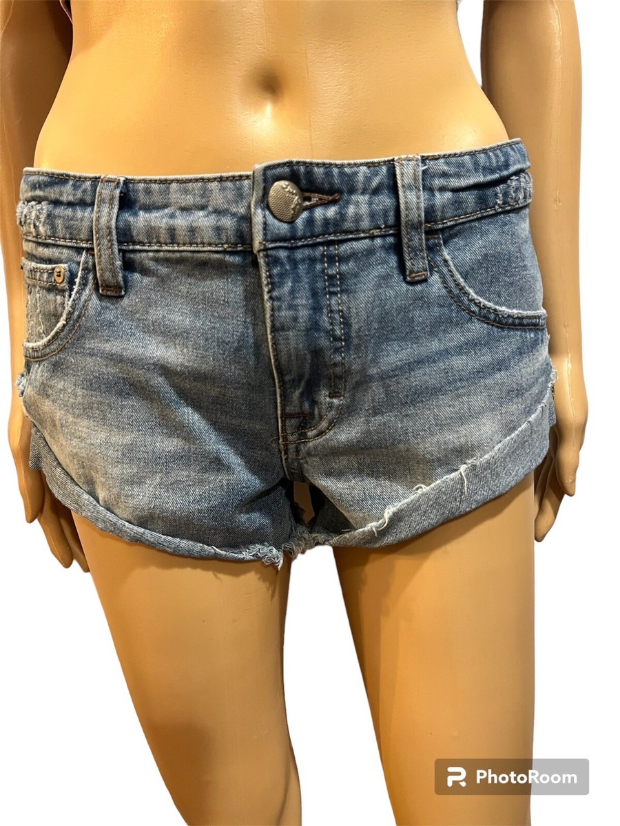 Free People Destressed Denim Cutoff 2