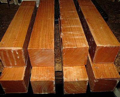 EIGHT (8) BLACK CHERRY TURNING BLANKS LATHE LUMBER WOOD CARVE CALL 2'' X 2'' X 12''