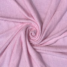 Pink Terry Towel Fabric 10 oz 100 Cotton 45" Wide Sold by the Yard