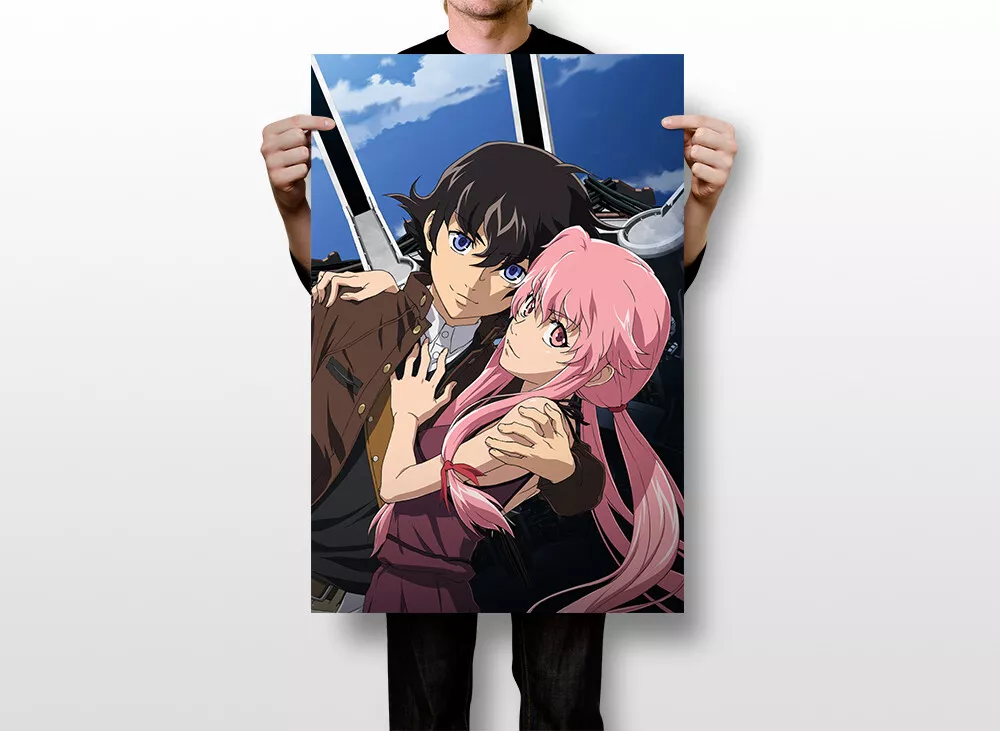 Future Diary Mirai Nikki Amano Yukiteru Gasai Yuno kraft poster retro  Poster wall sticker Japanese Anime Poster/904 - AliExpress