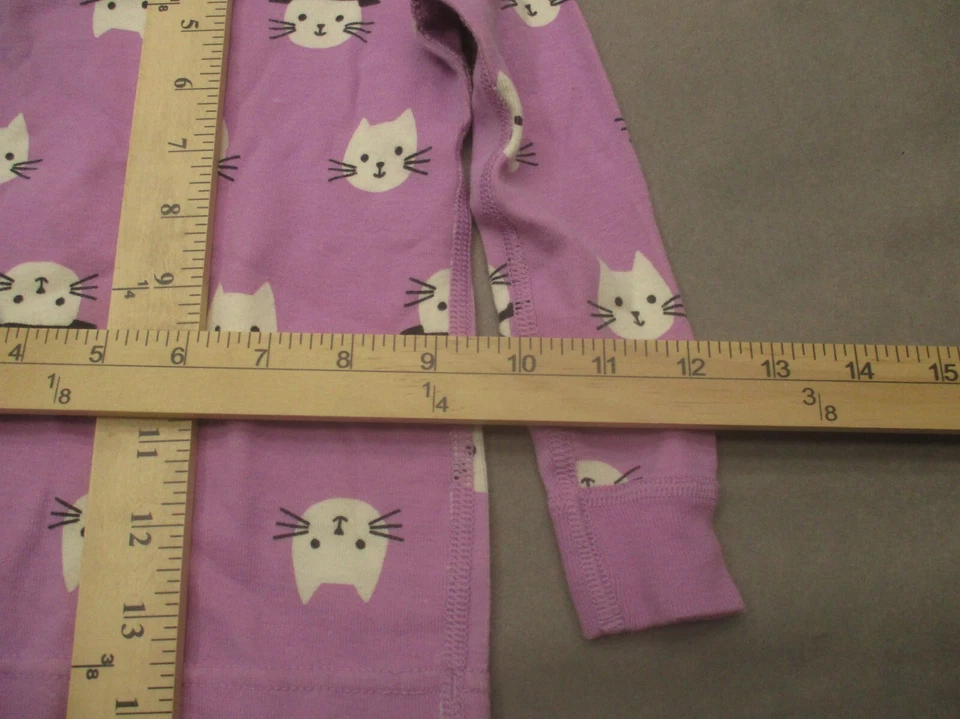 Top de pijama tejido 100 % algodón orgánico púrpura para niñas Hanna Andersson talla 3T 490 Foto 3 de 4