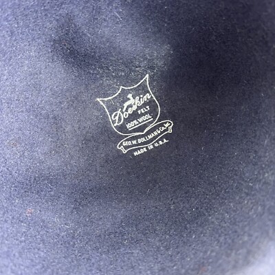 Womens Blue Hat Doeskin 100% Wool Felt George Bollman Co Vintage Doris Designed Geo Bollman & Co Doeskin felt 100  main image 2