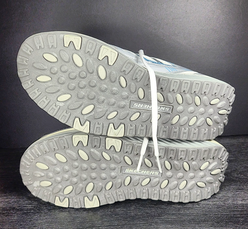 SKECHERS Shape Ups 11814 NWT Women’s Walking Tone-Up Shoes White Silver Size 9 - Picture 6 of 7