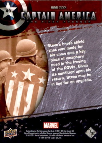 Captain America Movie First Avenger Trading Card YOU PICK 1-99 C1-C13 P1-P12 - Picture 99 of 249