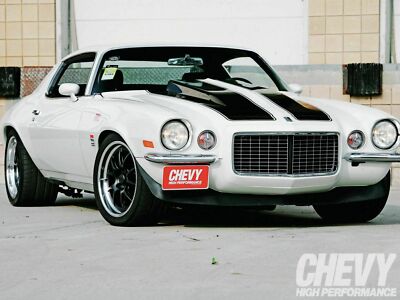 1972 Chevy Camaro White POSTER 24 X 36 INCH SWEET LOOKING!