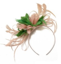 Customised Feather Hair Fascinator on Headband Wedding Royal Ascot Races Bespoke
