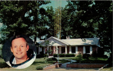 Vintage Postcard Boyhood Home of Astronaut Neil Armstrong Wapakoneta Ohio